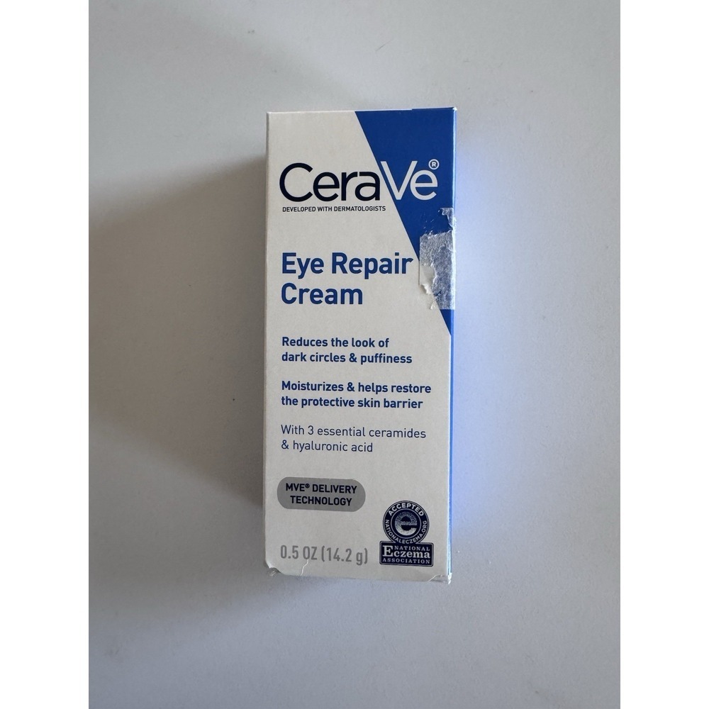 CeraVe Eye Repair Cream for Puffiness and Bags Under Eyes 0.5oz New In Box